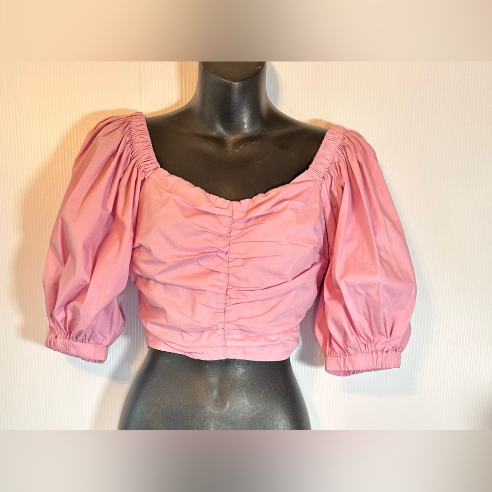 Abercrombie & Fitch Pink Cropped Top Size XS - Picture 5 of 13